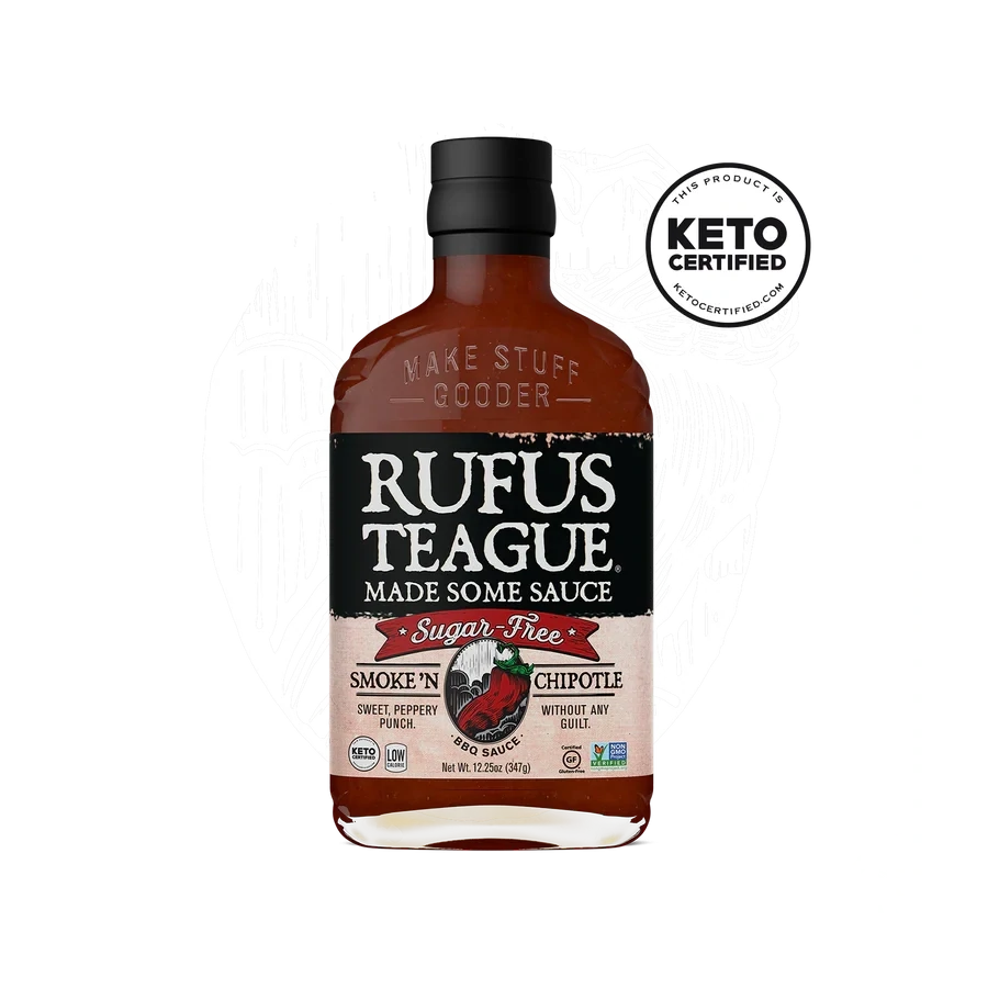 Rufus Teague Smoke N Chipotle Sugar Free BBQ Sauce 16oz