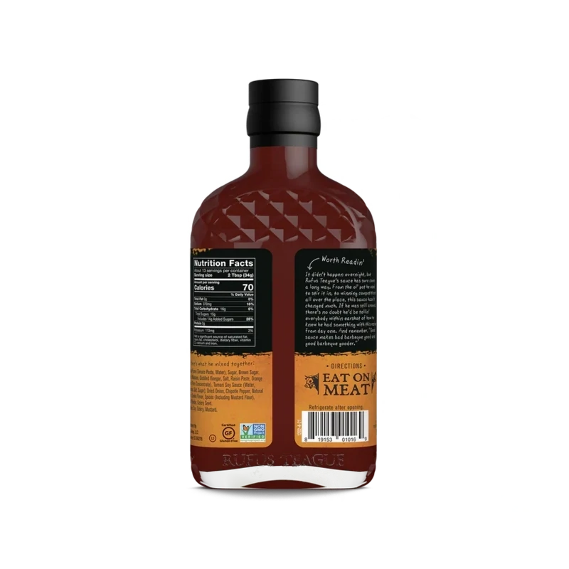 Rufus Teague Touch of Heat BBQ Sauce 16oz