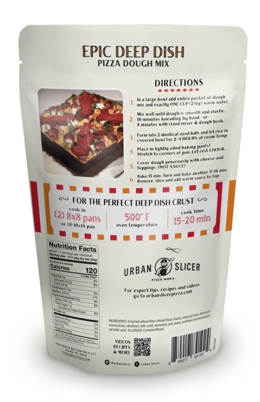 Urban Slicer Detroit Deep Dish Pizza Dough Mix