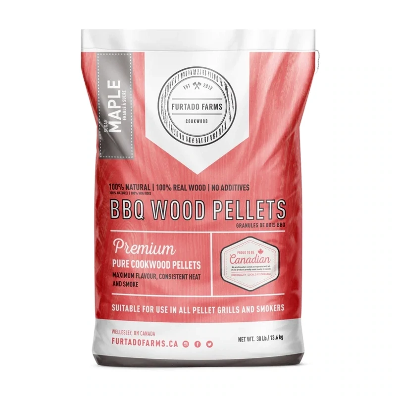 Furtado Farms Sugar Maple BBQ Pellets 30lb Bag