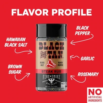 Fire  & Smoke Black & Tan
