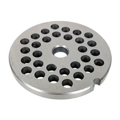 LEM #8 Grinder Plate 6mm Stainless Steel 1/4"
