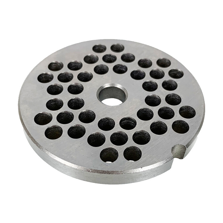 LEM #10/12 Grinder Plate 6mm Stainless Steel 1/4"