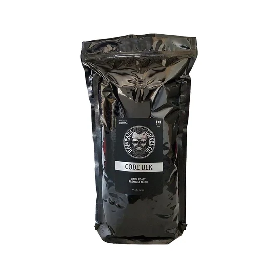 Rampage Coffee 5lb Code BLK Dark Roast Whole Bean