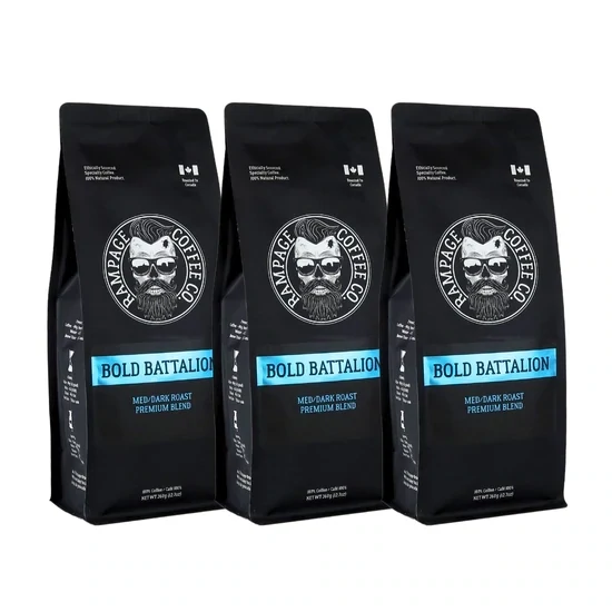 Rampage Bold Battalion Med-Dark Roast Premium Whole Bean Coffee