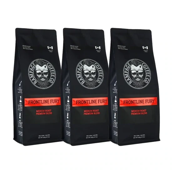 Rampage Frontline Fury Med Roast Prem Blend Whole Bean Coffee