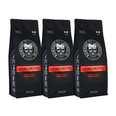 Rampage Frontline Fury Med Roast Premium Blend Coffee Ground