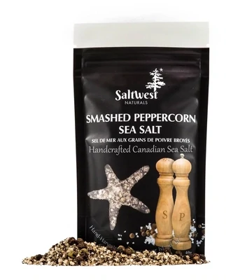 Salt West Smashed Peppercorn and Sea Salt Blend 40g