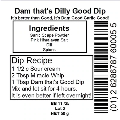 Dam Good Garlic Garlic Dill Seasoning