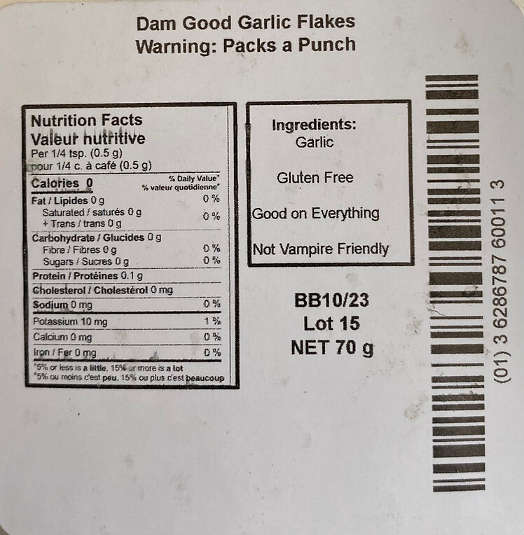 Dam Good Garlic  Garlic Flakes