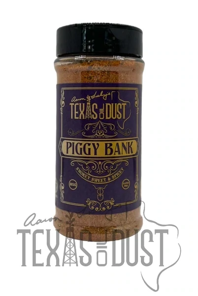 Texas Oil Dust Piggy Bank Rub