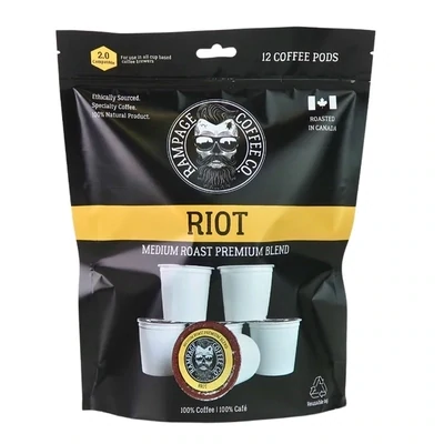 Rampage Coffee Pods 12pk Riot Med Roast