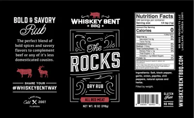 Whiskey Bent - The Rocks Rub
