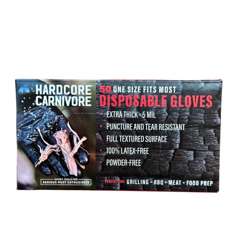 Hardcore Carnivore Disposable Nitrile Gloves (50 pk.)