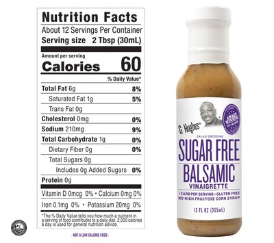 G Hughes Sugar Free Balsamic Vinaigrette