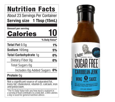 G Hughes Caribbean Jerk Sugar Free Wing Sauce