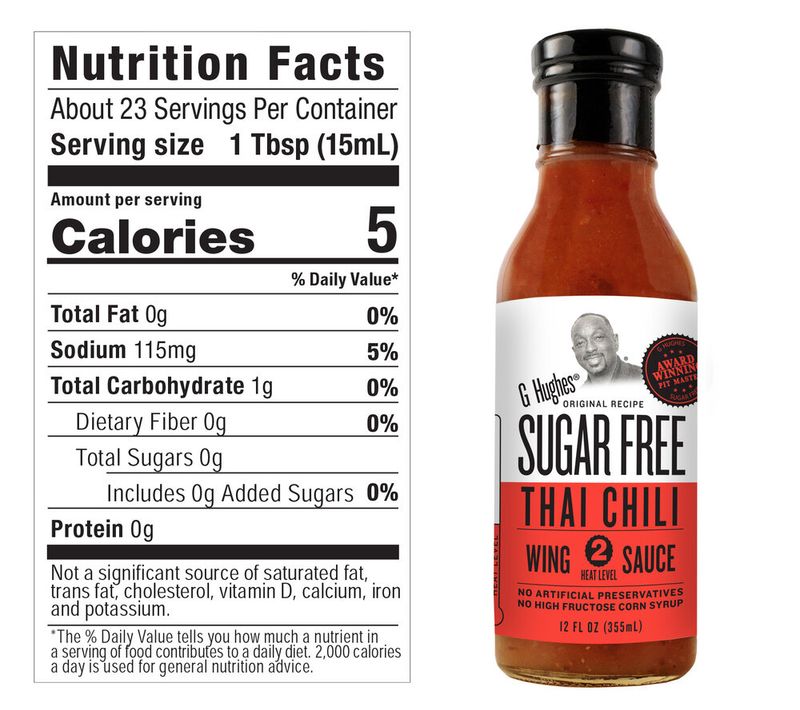 G Hughes Thai Chili Sugar Free Wing Sauce