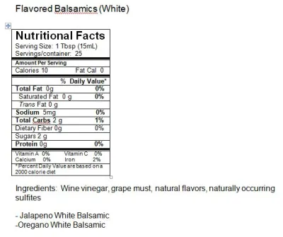 Olea Jalapeno White Balsamic Vinegar