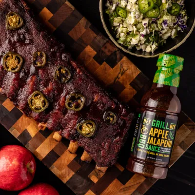 Hey Grill Hey Apple Jalapeno BBQ Sauce 18oz