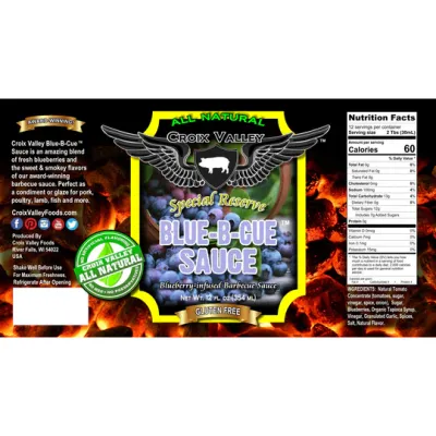 Croix Valley Blue-B-Cue Blueberry Infused Barbecue Sauce