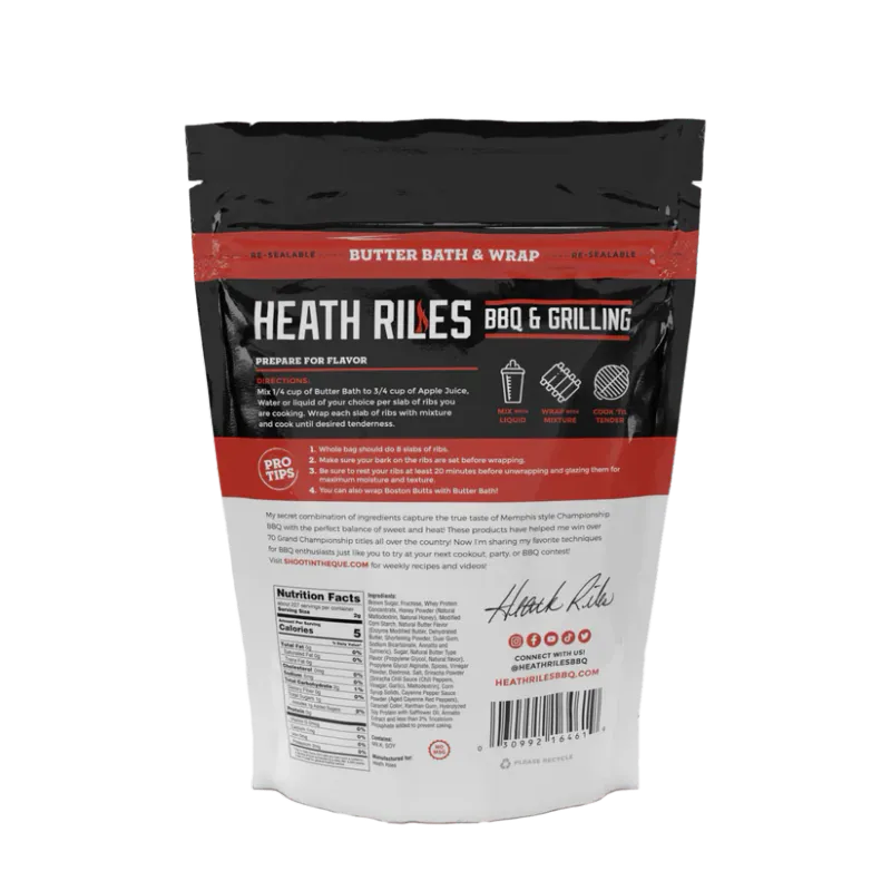 Heath Riles BBQ Butter Bath & Wrap