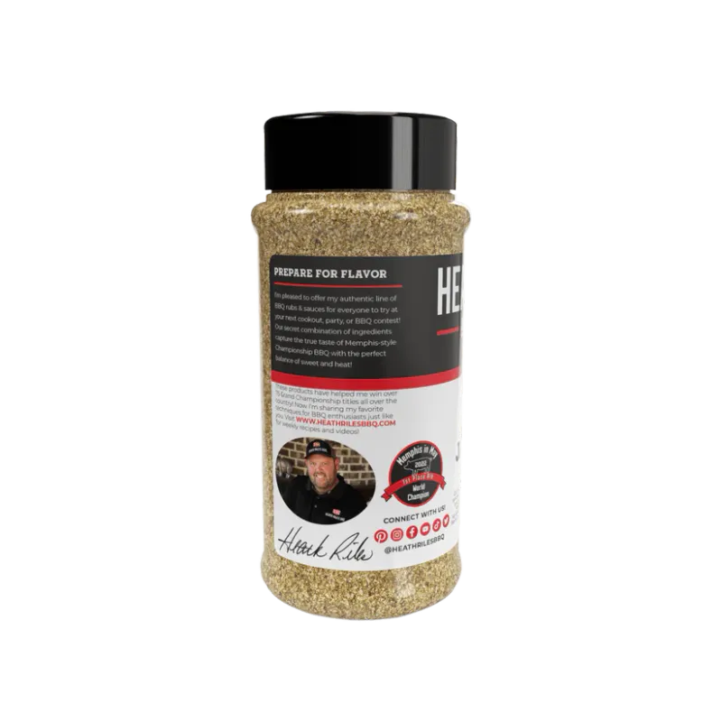 Heath Riles BBQ Garlic Jalapeño Rub 16oz