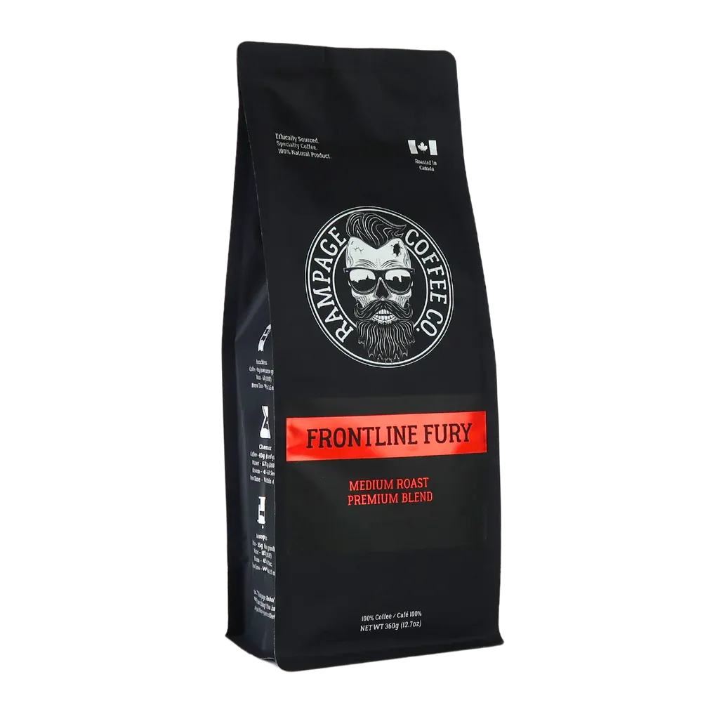 Rampage Frontline Fury Med Roast Prem Blend Whole Bean Coffee