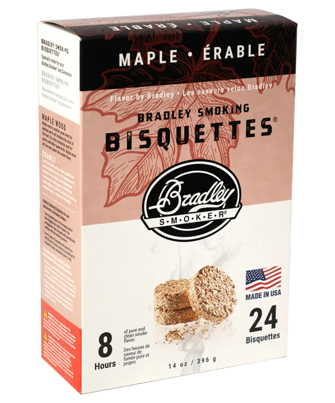Bradley Bisquettes Maple 24pk