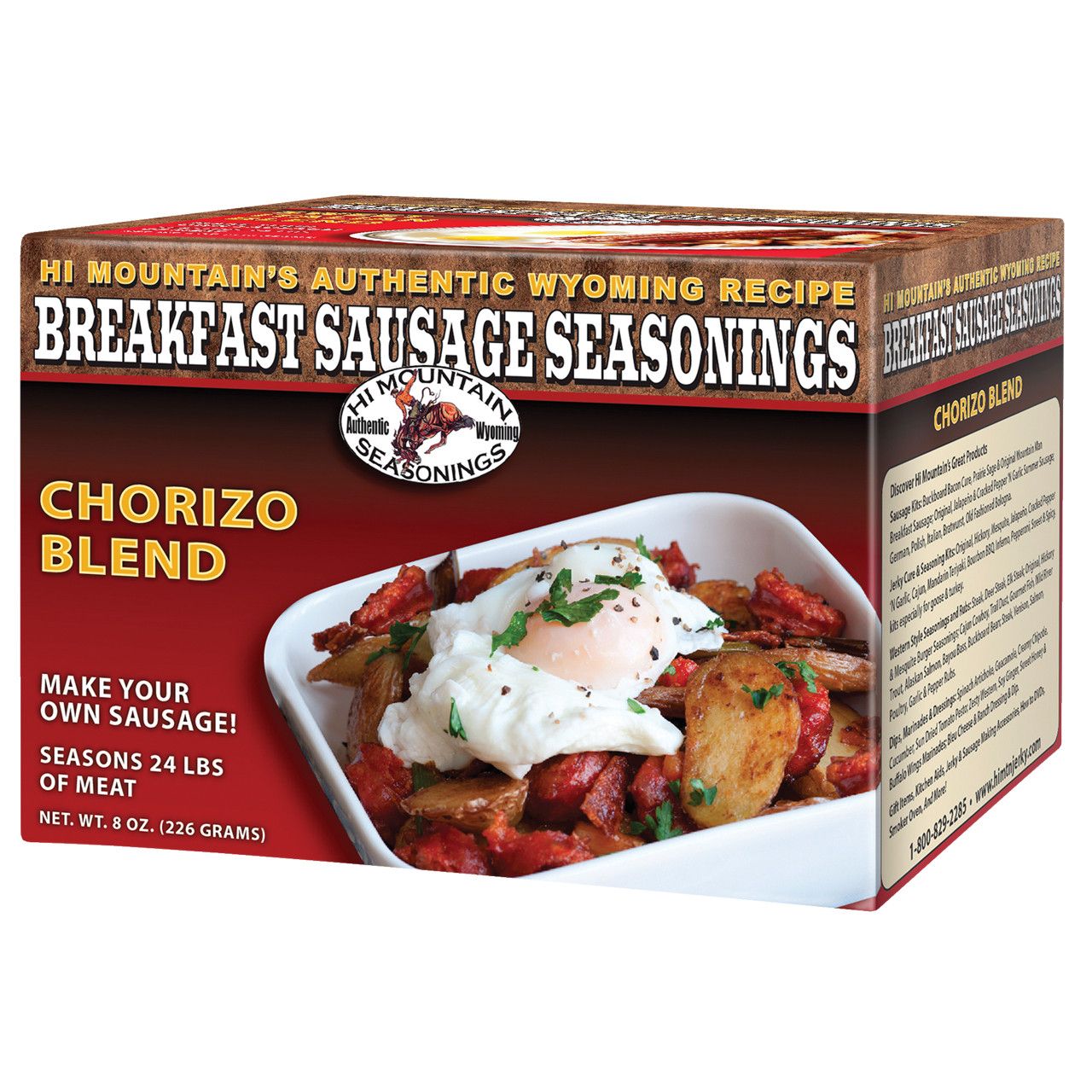 Hi Mountain Breakfast Sausage  Chorizo