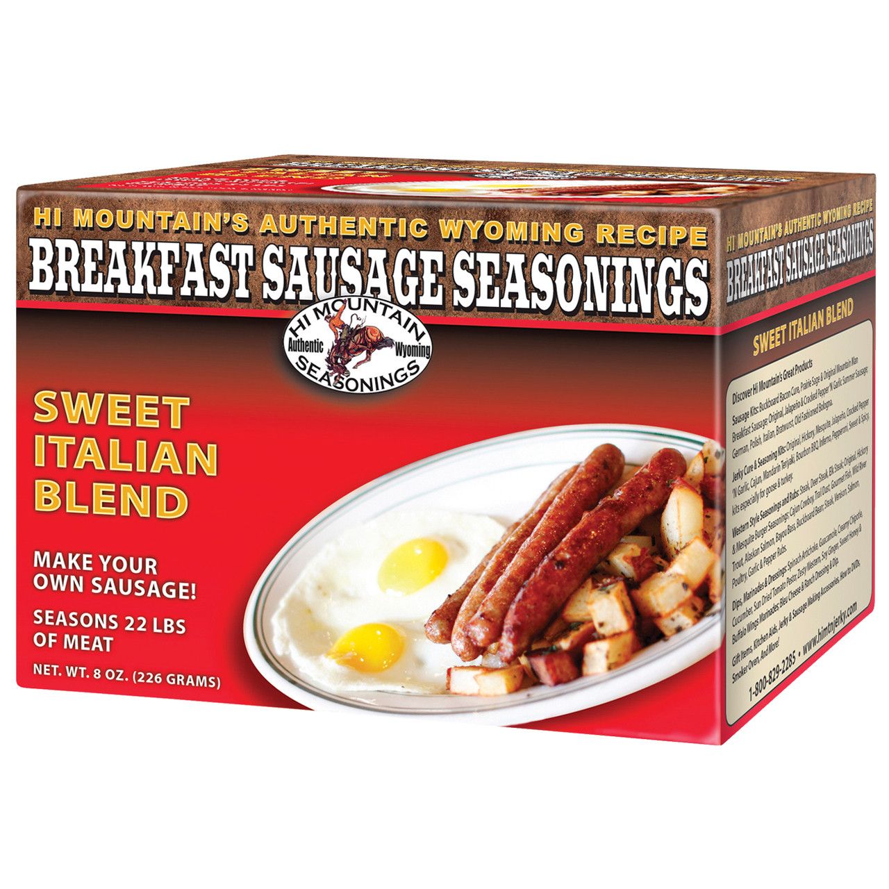 Hi Mountain Breakfast Sausage Sweet Italian