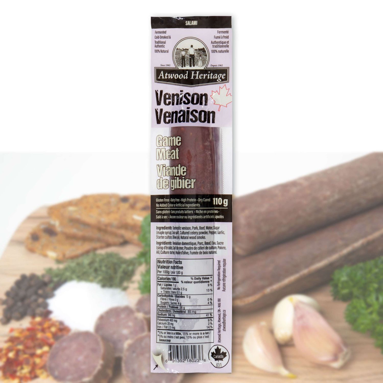 Atwood Heritage Venison Salami