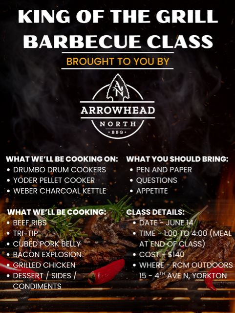Arrowhead North "King of the Grill" BBQ Class June 14