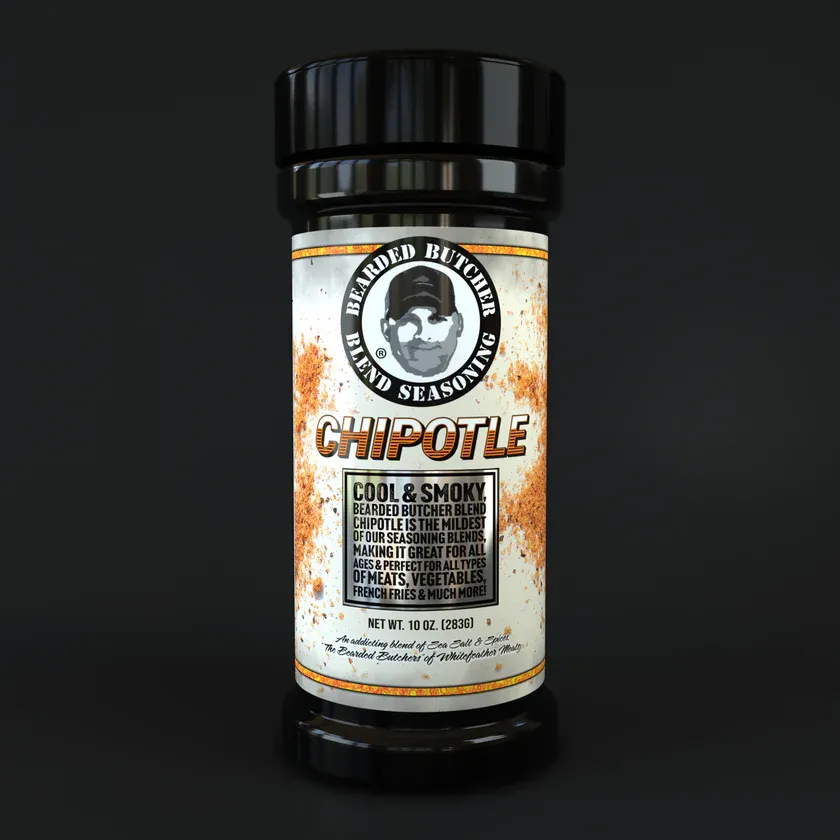 Bearded Butcher Chipotle Seasoning Large Shaker 9oz
