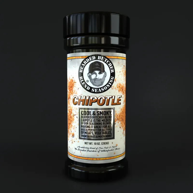 Bearded Butcher Chipotle Seasoning Large Shaker 9oz