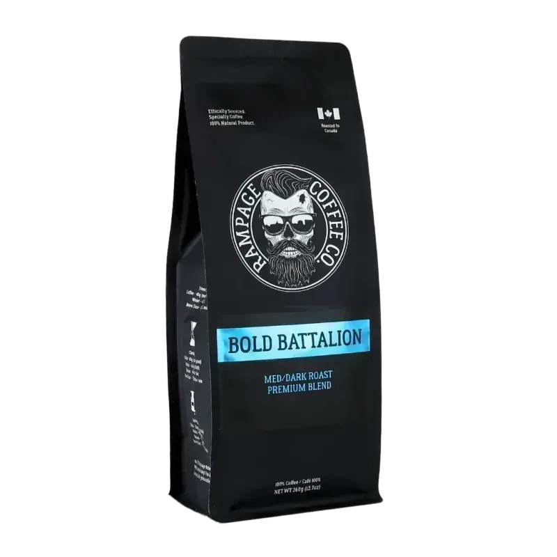 Rampage Bold Battalion Med Dark Roast Premium Ground Coffee