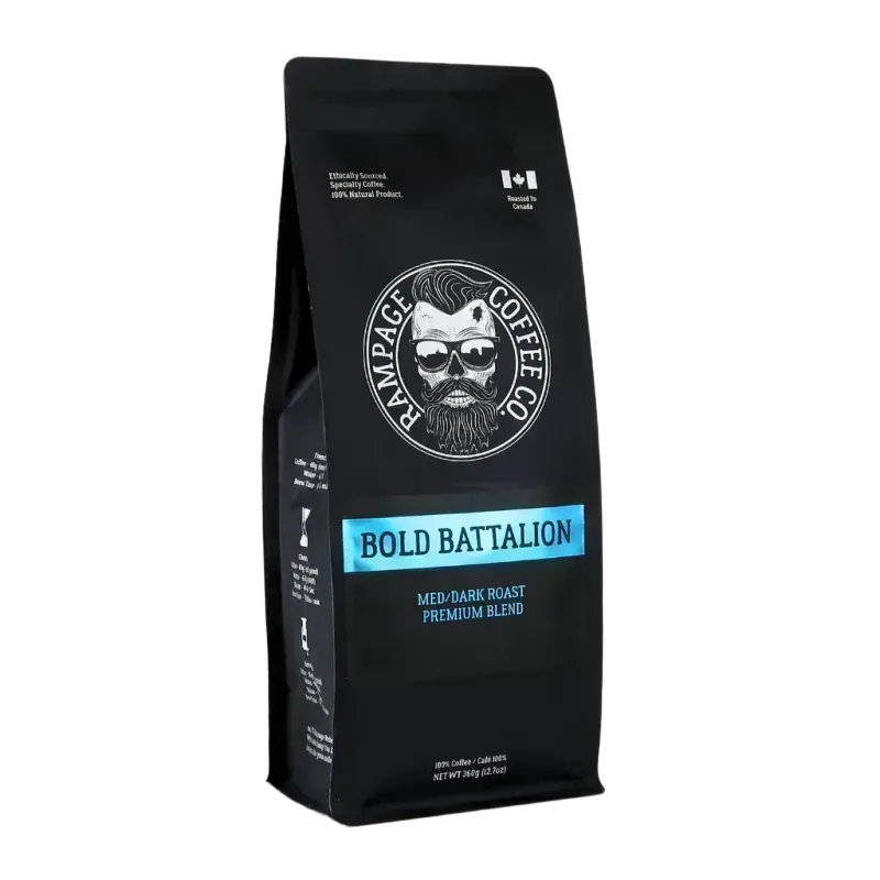 Rampage Bold Battalion Med-Dark Roast Premium Whole Bean Coffee