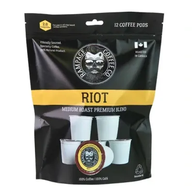 Rampage Coffee Pods 12pk Riot Med Roast Rampage Coffee Pods 12pk Riot Med Roast