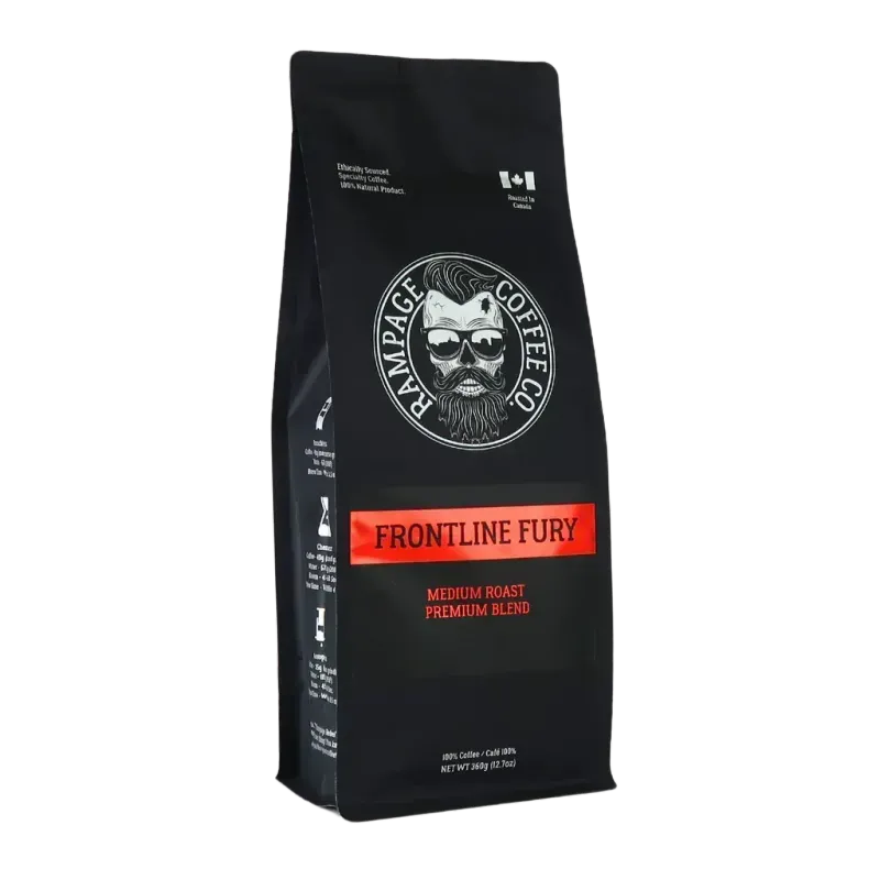 Rampage Frontline Fury Med Roast Premium Blend Coffee Ground