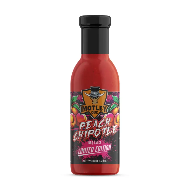 Motley Que Peach Chipotle BBQ Sauce