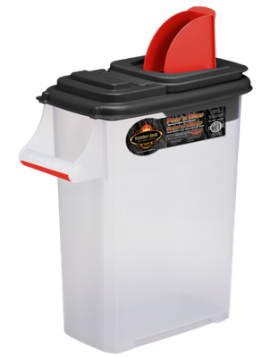 Pour n Store Pellet Dispenser Bin 40lb Size Pour n Store Pellet Dispenser Bin 40lb Size
