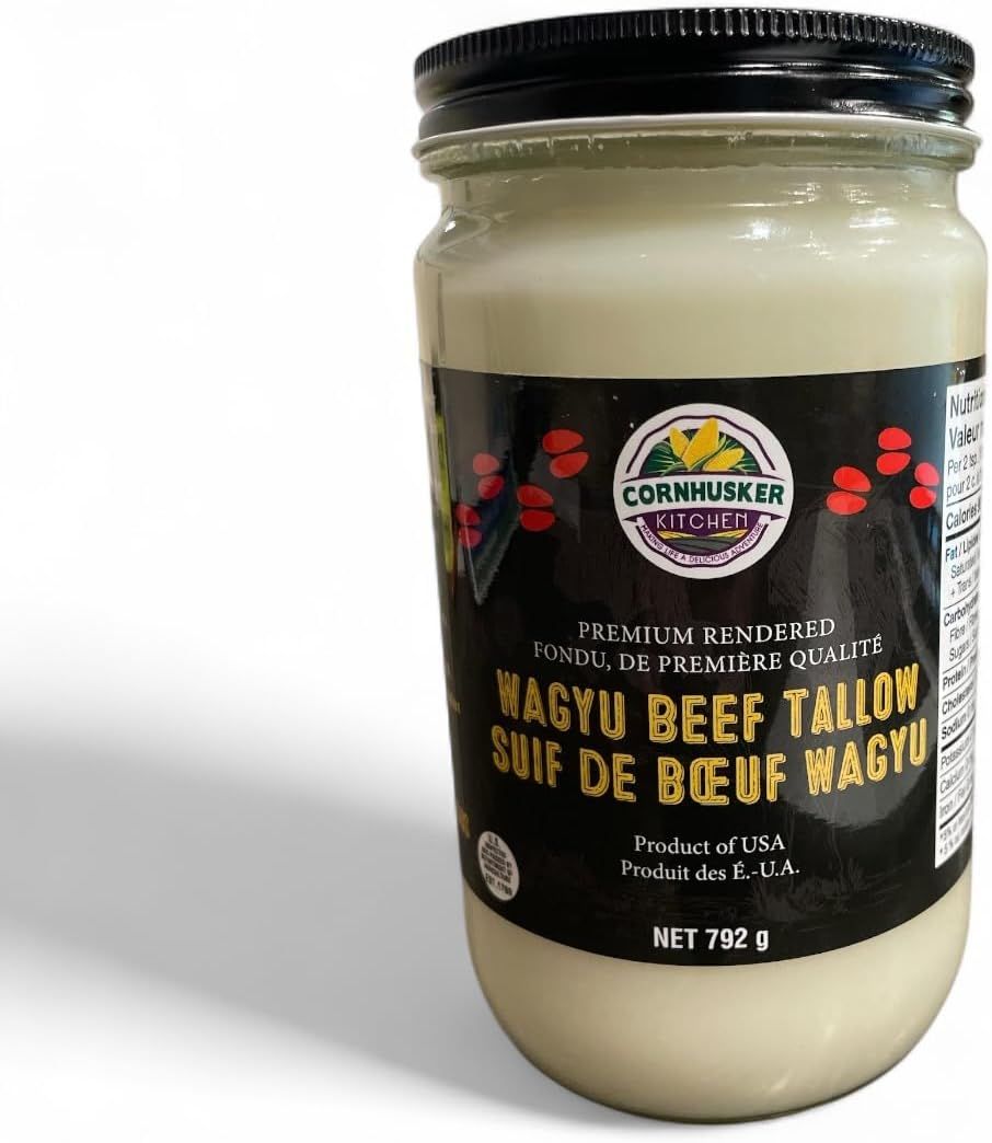 Cornhuskers Premium Rendered Wagyu Beef Tallow Jar Cornhuskers Premium Rendered Wagyu Beef Tallow Jar