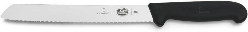 Victorinox Bread 8" Wavy Black Fibrox