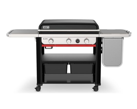 Weber 30 Weber 30" Slate Rust Resistant Griddle with Flip Up Side Table LP