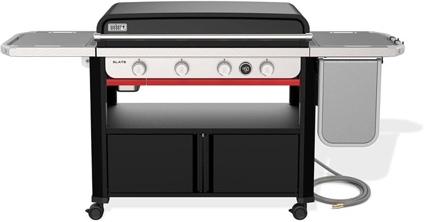Weber 36 Weber 36" Slate Rust Resistant Griddle With Flip Up Side Table NG