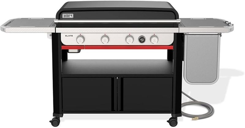 Weber 36" Slate Rust Resistant Griddle With Flip Up Side Table NG