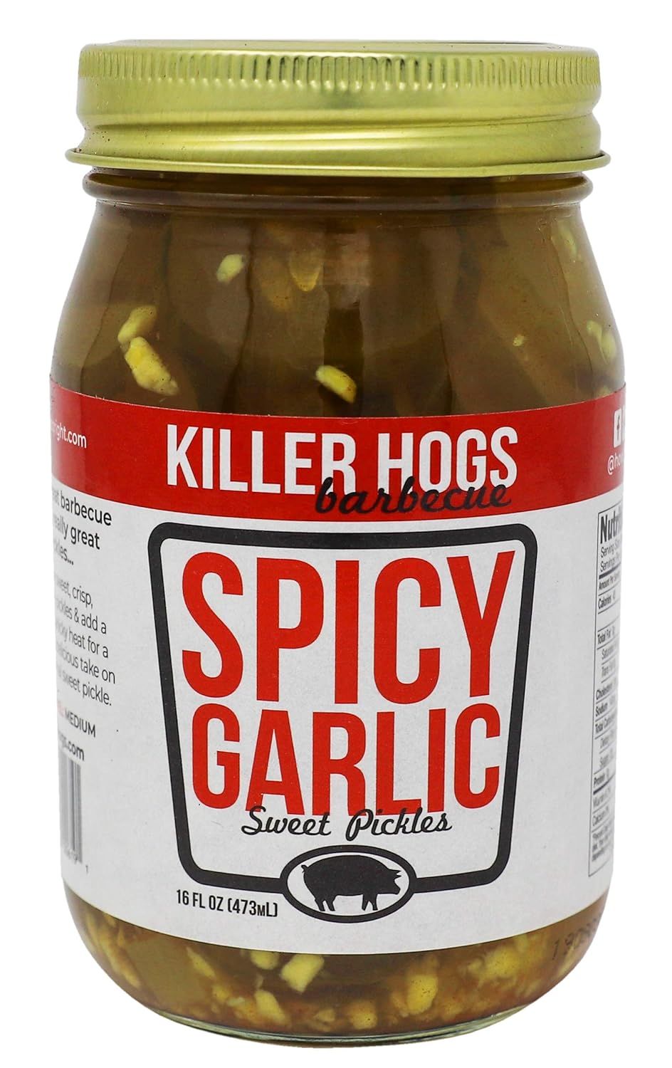 Killer Hogs Spicy Garlic Pickles