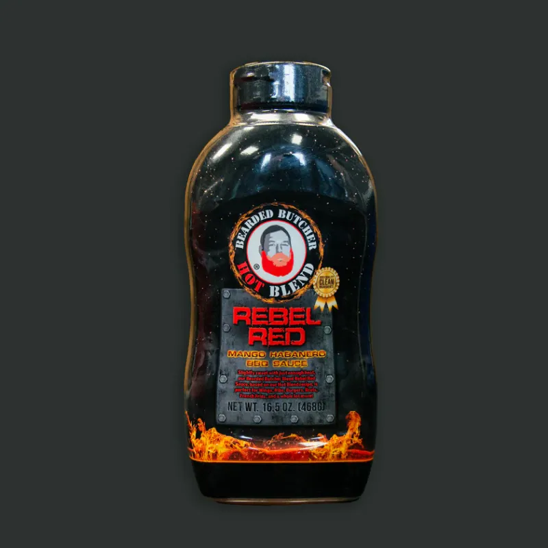 Bearded Butcher Rebel Red BBQ Sauce 17oz