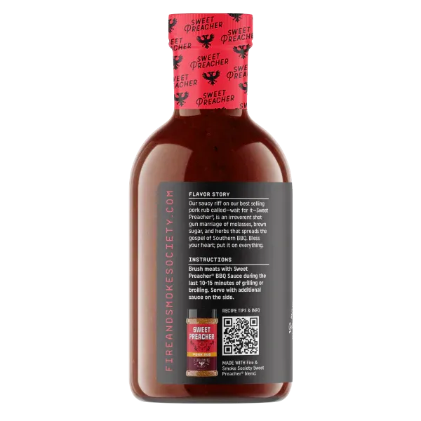 Fire & Smoke Sweet Preacher BBQ Sauce