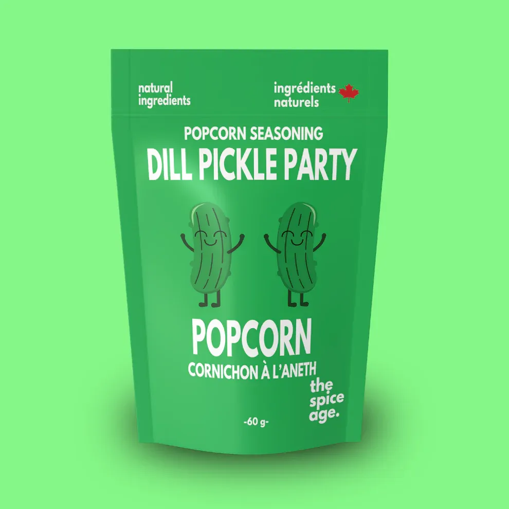 The Spice Age Dill Pickle Party Popcorn Topper