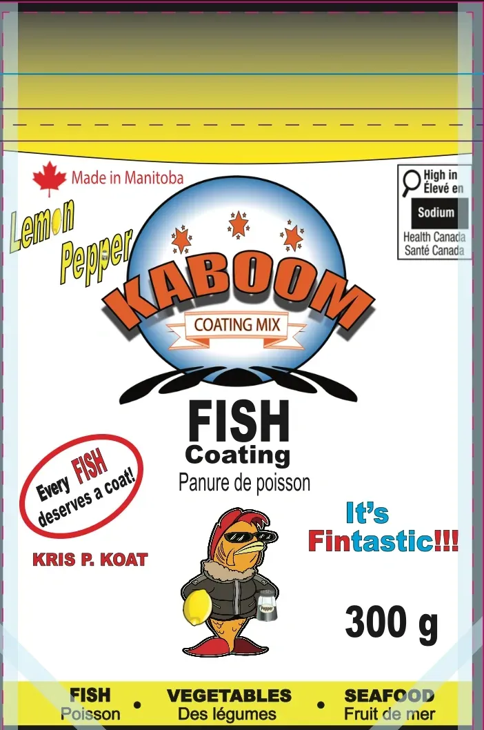 Kaboom Fish Coating Mix Lemon Pepper